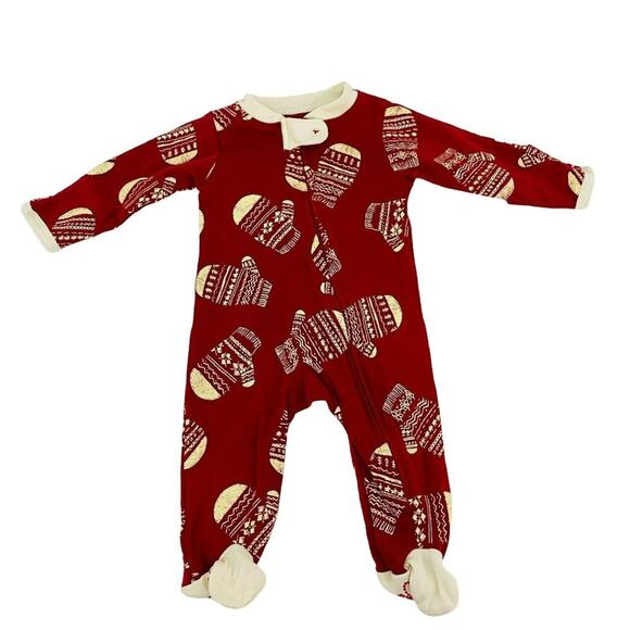 Burt's Bees Baby Norwegian Mitt Sleep & Play Footie Pajamas 0-3M - Picture 1 of 10